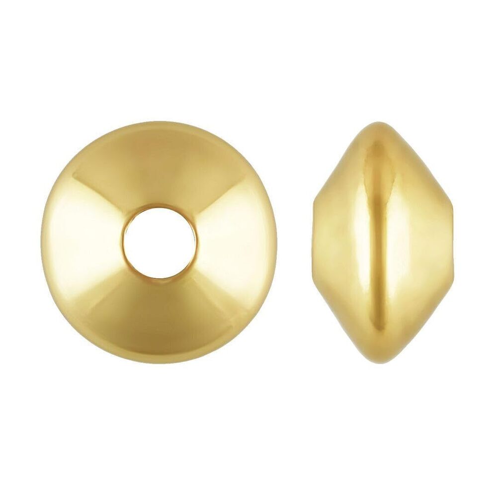 4536 20pcs Adabele Real 1/20 14K Gold Filled 4.5mm 0.18 Inch Saucer Bead